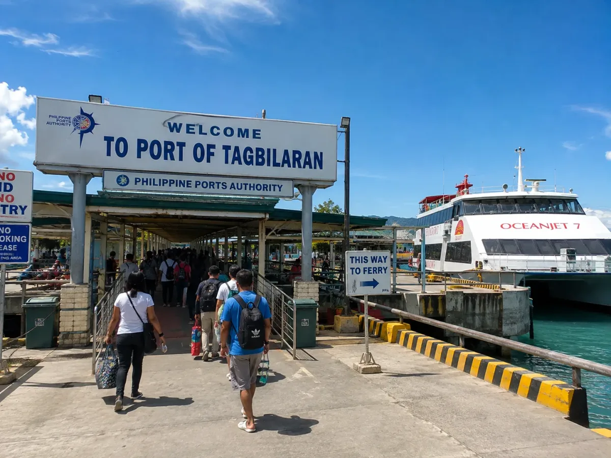 Le port de Tagbilaran, à Bohol.