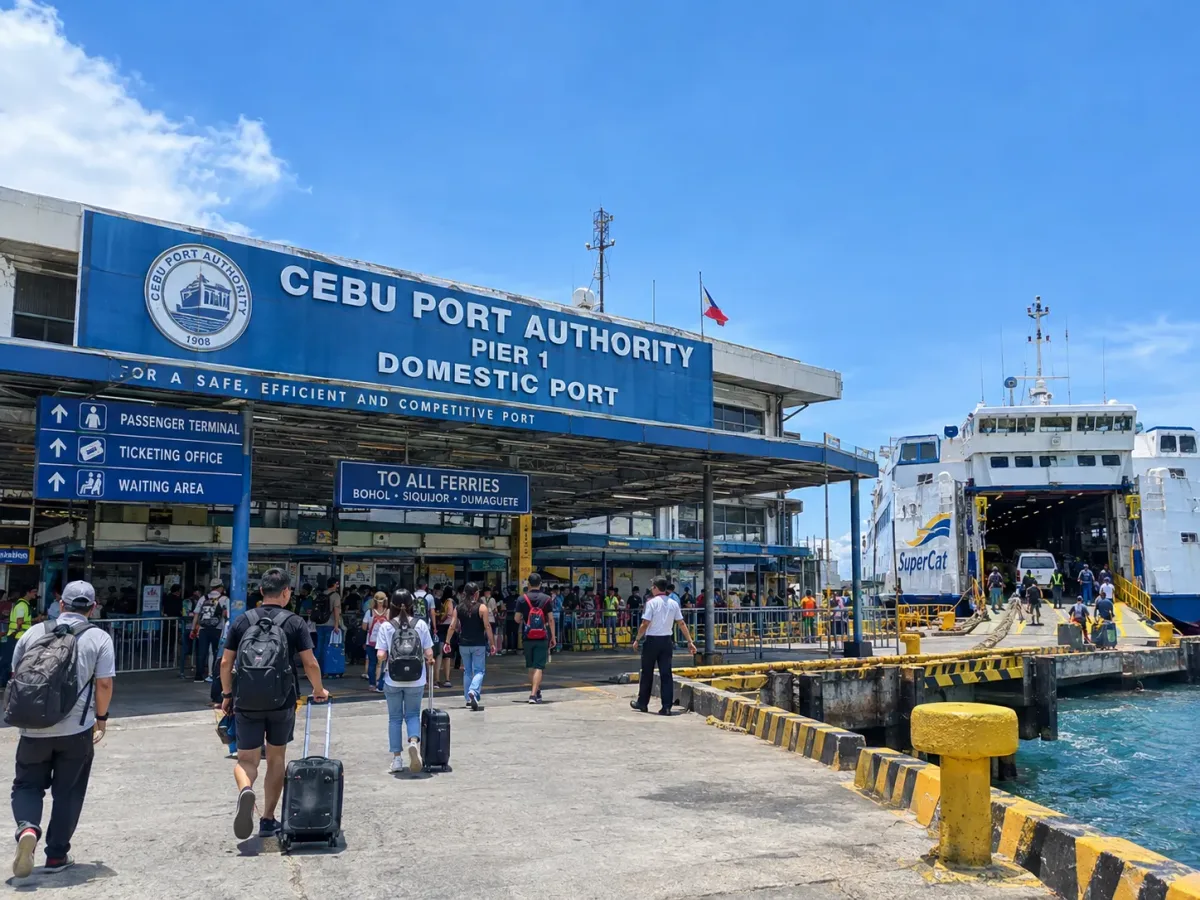 Le port de passagers national à Cebu City.